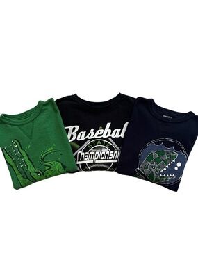 Set of 3 Gap Crewneck Graphic Print Long Sleeve Tees Size Medium
